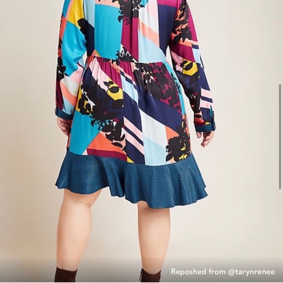 EUC Anthropologie Maeve Patchwork Dress - Picture 5 of 11